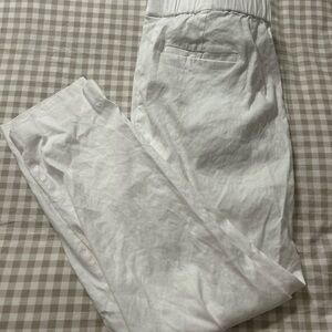 J. Jill White Linen Spandex Pants